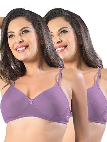 Image of SONARI Womens Non Padded Cotton Bra | Wire Free, Medium Coverage, Seamless Cups, Comfortable Polyester Cotton Blend Fabric | Adjustable Straps, Ideal for Everyday Wear - Smile