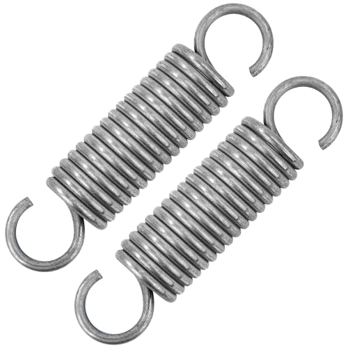 GUNGY Zugfedern mit Haken Edelstahl Zugfeder Spannfeder 100mm Außendurchmesser 25mm Drahtdurchmesser 3,5mm Maximale Zugkraft 30,8kg 3,5x25x100mm 2 Stück