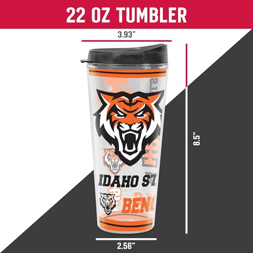 Image of Rico Industries NCAA College Double Wall Mayhem 16oz Or 20oz Tritan Tumbler W Lid
