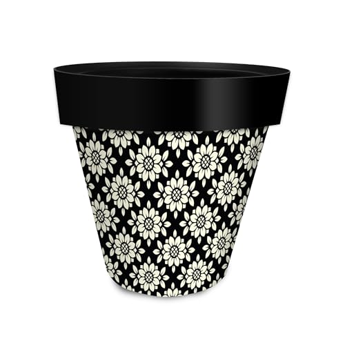 Briarwood Lane Planter 8.5" x 8.5" x 8.5" Geometric Floral Small Planter