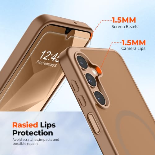Image of SUPFINE Magnetic for Samsung Galaxy A17 / A16 5G Phone Case - Brown