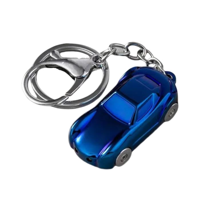 Porte-clés Voiture pour Skoda Kodiaq 2017-2024, Porte-Clés Voiture avec Logo Cadeau Homme Accessoire Voiture de Sport,Blue