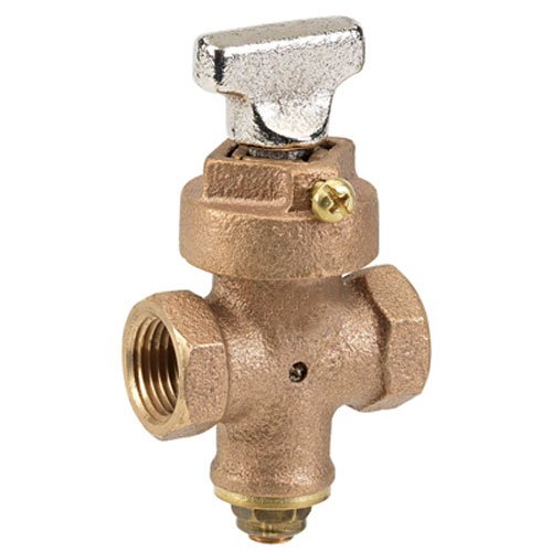 homewerks worldwide llc 225-2-12-12 1/2", Bronze, Threaded Ground Key Stop & Drain Valve