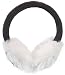 Simplicity Women's Knitted Faux Fur Plush Winter Earmuffs, Dark Grey