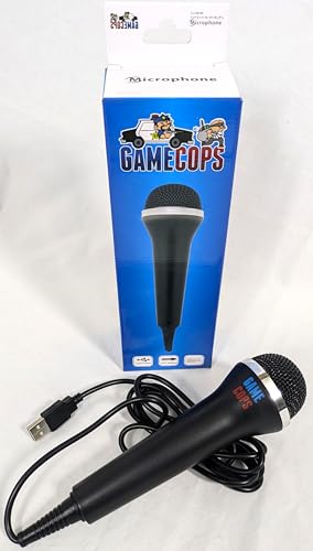 Game Cops USB Universal Microphone for Rock Band PS4 PS3 PS2 Xbox One Xbox 360 Wii +