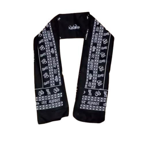 Vandana International Trader Printed Pure Cotton Men & Women Fancy Scarf, Scarf, Stole MAHAKAL pack of 1-image-4