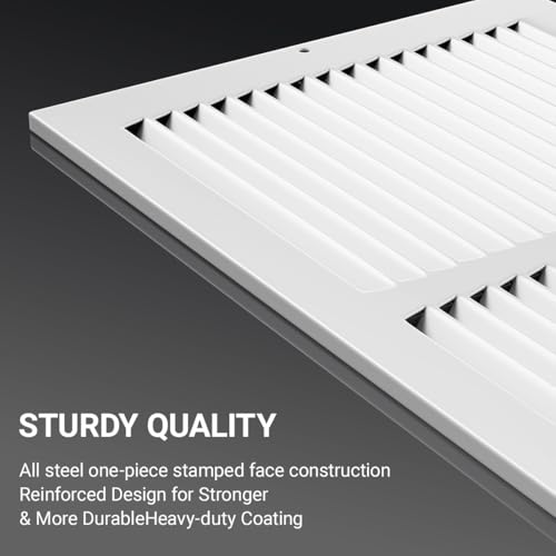 Grille d'aération durable en acier laqué pour remplacer vos bouches usées - 6
