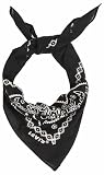 Levi's Men's Paisley Bandana Shawl, Black (Noir Regular Black), One Size