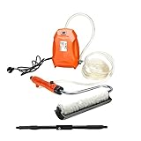【COBERTURA RÁPIDA, INCLUSO】: Nuestro rodillo de pintura extrae pintura directamente de un recipiente de pintura de 1 o 5 galones y alimenta la pintura directamente a su superficie para proporcionar pintura continua con una cobertura uniforme.