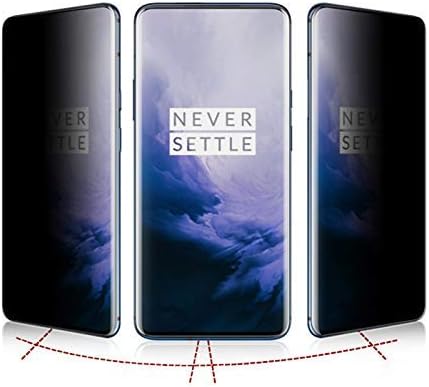 for One Plus 7 Pro Privacy Screen Protector-[2 Pack][3D Curved][Anti-Scratch] 9H Hardness Tempered Glass Film Anti-Spy Screen Protector for One pro 7 Pro 1 + 7 Pro…