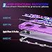 Miqala for iPhone 14 Pro Max Case,Glow in The Dark Three Layer Heavy Duty Shockproof Full Body Protection Hard Plastic Bumper+Soft Silicone Case for Apple iPhone 14 Pro Max 6.7 inch,Amaranth Purple