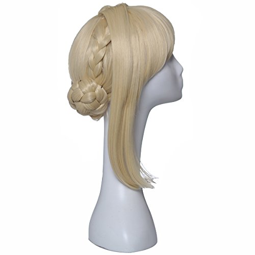 Colorground Long Blonde Prestyled Cosplay Wig With Braids #TOP2