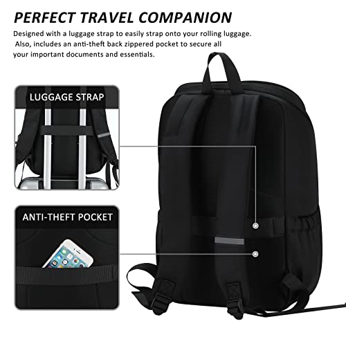 Image of Travel Laptop Backpack with USB Charging Port+Anti-Theft[Water Resistant] College School Bookbag Fits 16 Inch Laptop