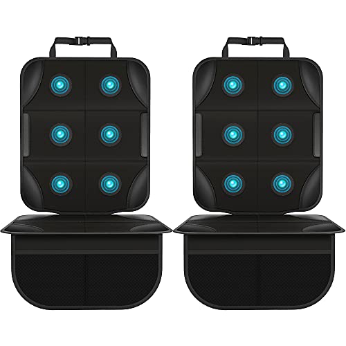 Car Seat Protector, AOAFUN 2Pack Seat Protector Child Seats with Thickest Padding and Storage Bags, Waterproof 600D , PVC Leather Reinforced Corners for Child Baby Pets