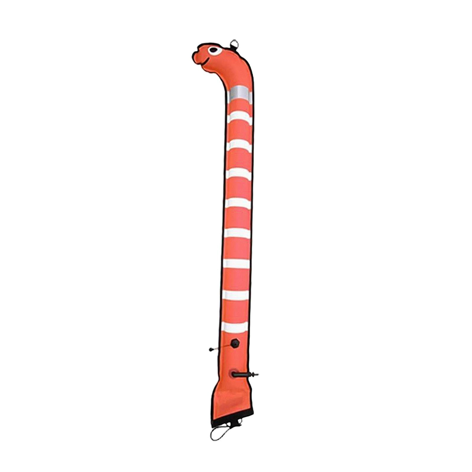 Baoblaze Boa di Segnalazione Subacquea Tubo Gonfiabile Galleggiante di Superficie Marcatore di Posizione Pedagno da Sub in Nylon E TPU Adatto per Immersioni E