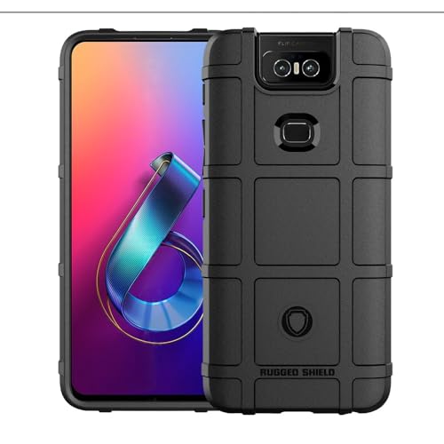 Custodia Compatibile con ASUS Zenfone 6 ZS630KL / ZS630KL-2A002EU S855 COVER case soft GEL SILICONE protezione flessibile SLIM matte MORBIDA TPU nero