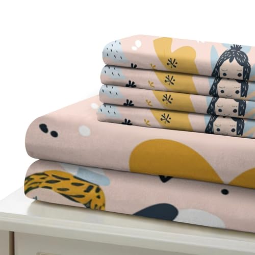 Linge de lit microfibre avec motif anges pour nuits douces ado