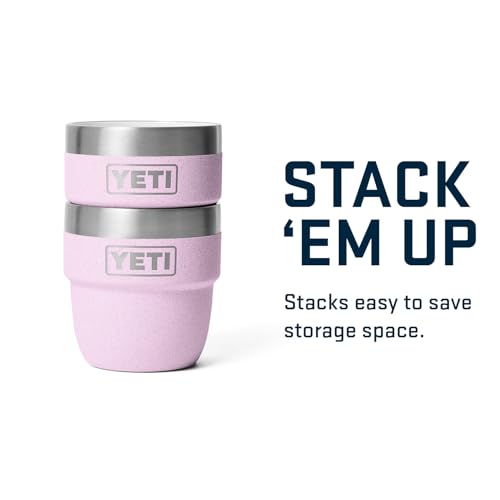Image of YETI Rambler 4 oz Stackable Cup, Stainless Steel, Vacuum Insulated Espresso /Coffee Cup, 2 Pack