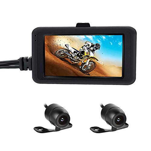 OBEST OBEST Motorcycle Camera Bikers Camera Motorcycle Dash Cam 1080p Dual Lens Video