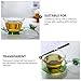 FUNOMOCYA Taza de Té Tipo Sopera de Vidrio Transparente Tapa Diámetro 10 CM y Altura 9 CM Color Verde para Preparar Té Chino y Japonés Casa U Oficina Imagen de FUNOMOCYA Taza de Té Tipo Sopera de Vidrio Transparente Tapa Diámetro 10 CM y Altura 9 CM Color Verde para Preparar Té Chino y Japonés Casa U Oficina