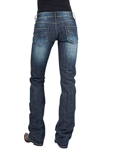 Stetson Women's Hollywood Bootcut Jeans Blue 10 XL2
