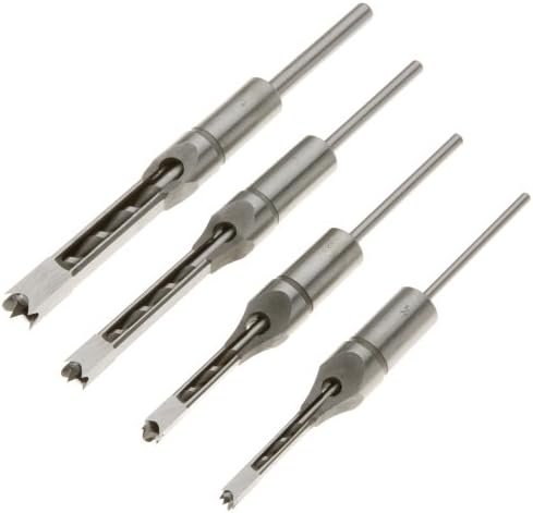Woodstock D2845 1/4-to-1/2-Inch Mortising Chisel Set, 4-Piece