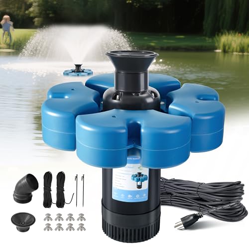 RELIY Pond Fountain Aerator, 1HP 110V 15000 GPH Fountain Pump, Fully Automatic Powerful Lake...