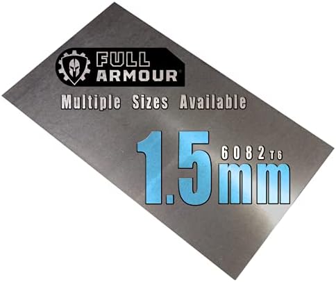 1.5mm Aluminium Sheet Plate - Grade 6082 T6 (150mm x 250mm)