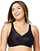 Produktbild Glamorise Damen Bügelloser BH Stützender MagicLift-Aktiv-BH, Schwarz, 90D (Herstellergröße: 40D)