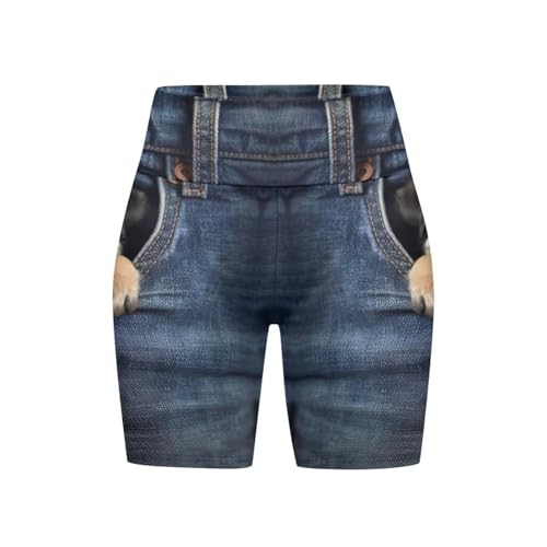 LGBT Biker Yoga Shorts for Women, Flame High Waisted 8.5" Inseam Athletic Running Workout Gym Shorts Tummy Control4