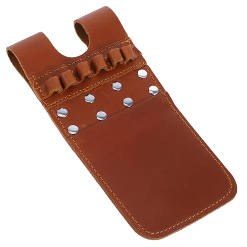 Parliky Leather Arrow Pouch Carrying Bag Holder Waist Hanged for Outdoor Activities