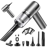 YUEJIDZ Handheld Cordless Car Vacuum Cleaner 12000PA,4-in-1 Portable Mini Car Vacuum with Multi-Nozzles & Washable Filter,High Power Type-C Charge Hand Vacuum for Home, Pet, Office, Desk, Keyboards