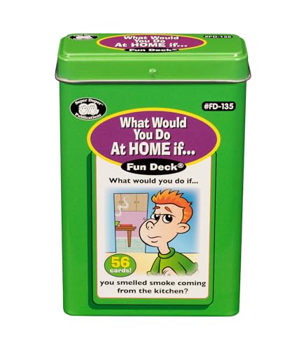 Super Duper Publications | What Would You Do at Home If… Fun Deck | Social Skills Flash Cards | Educational Learning Materials for Children
