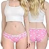 LittleForBig-Damen-Weiche-Baumwolle-Unterwaesche-Bequeme-Hipster-Slips-5-Bunte-Packung-Hoeschen-Set-Bedtime-Bunny LittleForBig Damen Weiche Baumwolle Unterwäsche Bequeme Hipster Slips 5 Bunte Packung Höschen Set - Bedtime Bunny