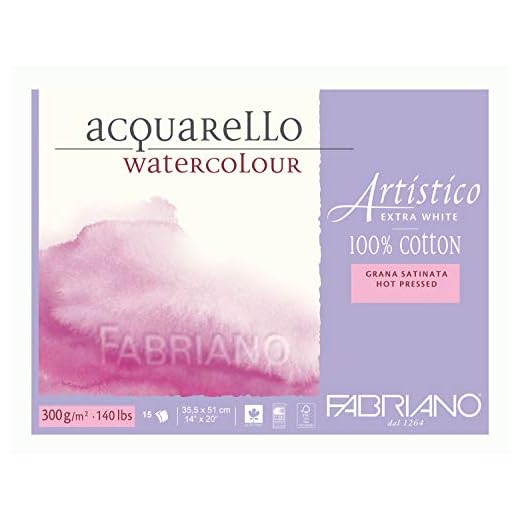 Unbekannt Fabriano Acuarela Papel, algodón, Blanco, 35.5 x 51 x 0.5 cm