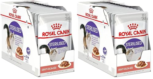 Image of Royal Canin Food for Dry Adult Sterilised Catsz, Meat Flavor 85g (Pack of 24)