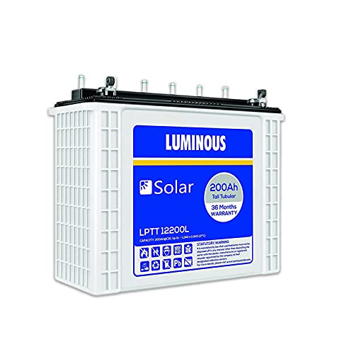 Luminous LPTT 12200L Solar Inverter Tubular Battery 200Ah