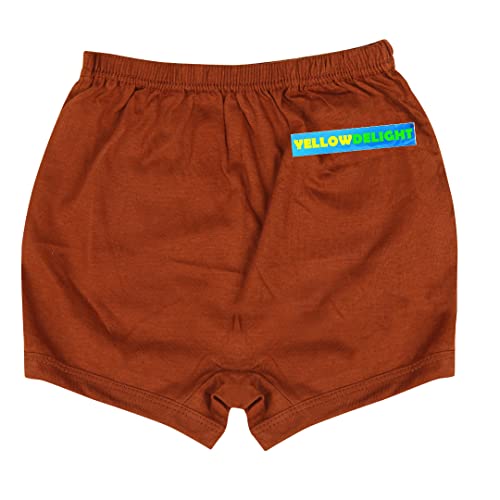 Image of Boys Girls Cotton Elastic Waistband Drawer Multicolor Pack of 5 (Color May Vary)