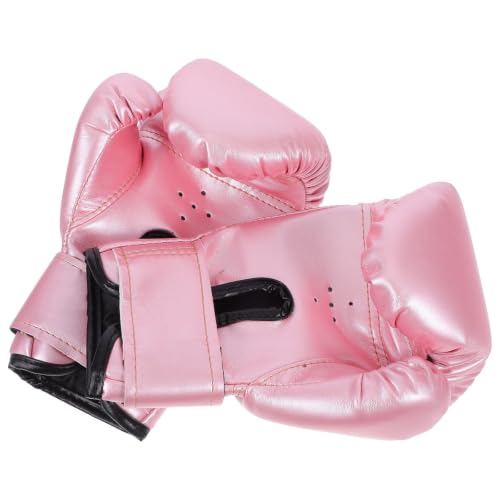Guantes rosa de boxeo SOLUSTRE transpirables para evitar el sudor en entrenamiento de Kick Boxing