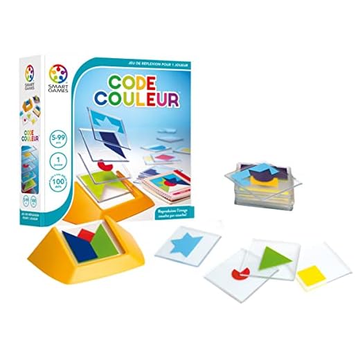 Smart Games - SG 090 FR - Jeu de réflexion - Tangram en 3D - Code Couleur