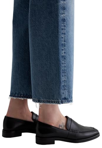 AG Women's Saige Mid Rise Wide Leg Jean4