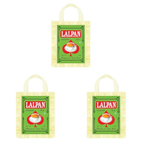 Image of Lalpan Tea 1 Kg | Chai Patti | Black CTC Loose Tea | Danedar Chaipatti 1Kg (Pack of 3)