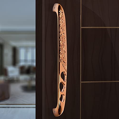 Image of Plantex Heavy Duty Door Handle for Main Door /13-inches Main Door Handle /Pull Push Handle for Home /Hotel /Office - Pack of 1 (311-PVD Rose Gold Finish) - 3 Years Warranty