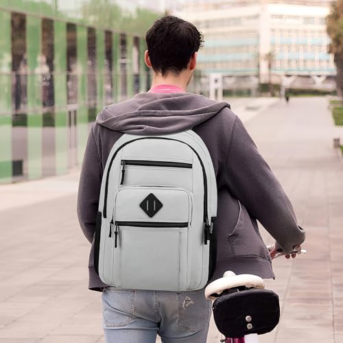 Image of ZUBOND Backpack for School, Lightweight Boys Girls Backpack Fits 17.3 Inch Notebook, Water Bottle Pocket - Ideal for Teens, College Students, Adults