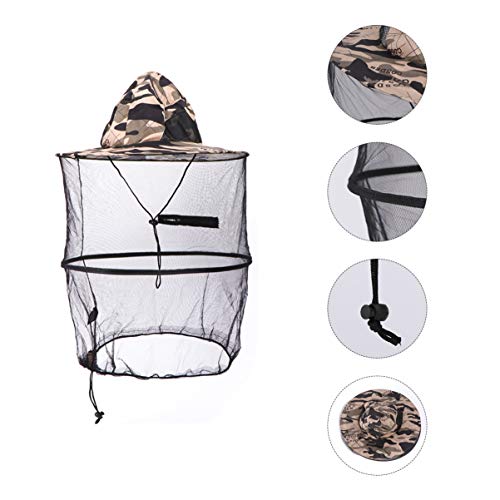 Doitool Imker Hut Imker Hut Imker Schleier mit Rundhut Anti Mücken Käfer Insektenkappe Mesh Netz Gesichtsschutz für… – Bild 7