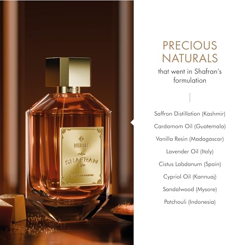 Image of NEESH Shafran Extrait de Parfum for Men (100ml) | Mens Perfume Luxury | Luxury Perfumes | Long Lasting Mens Perfume With Saffron Spicy Woody Fragrance