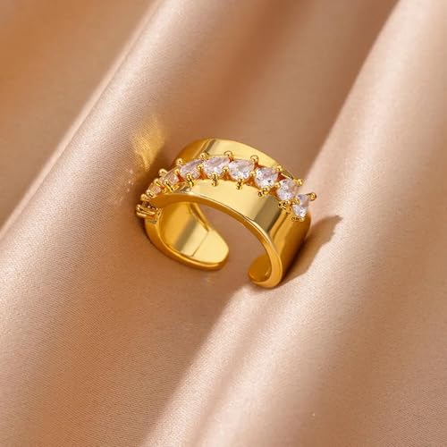 Bijoux bagues femme homme anneaux modernes en acier pour un style unique