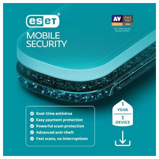 ESET Mobile Security Premium | Mobile Antivirus | 2024 Edition| 1 Device | 1 Year | Privacy | Payment Protection | Antiphishing | Adware Detector