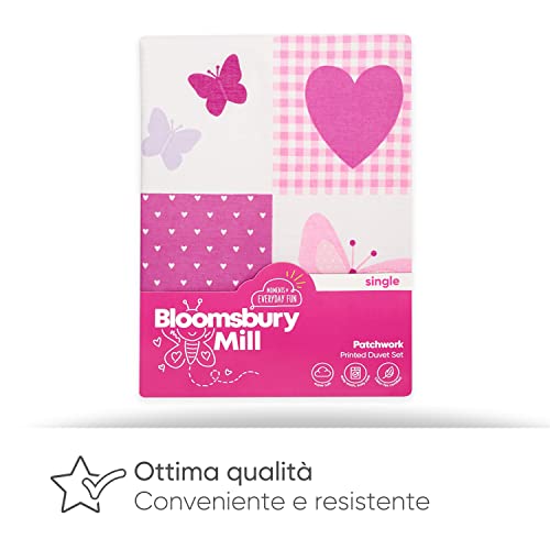 Bloomsbury Mill - Patchwork con Cuori e Farfalle