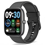 Fixwink Smart Watch for Men Women (Answer/Make Call), 1.83" HD Fitness Tracker with Heart Rate/SpO2/Sleep Monitor, Pedometer, 120+ Sport Modes, IP67 Waterproof, 7-Day Battery, for iOS Android, Black